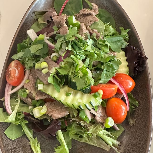 Spicy Beef Salad.