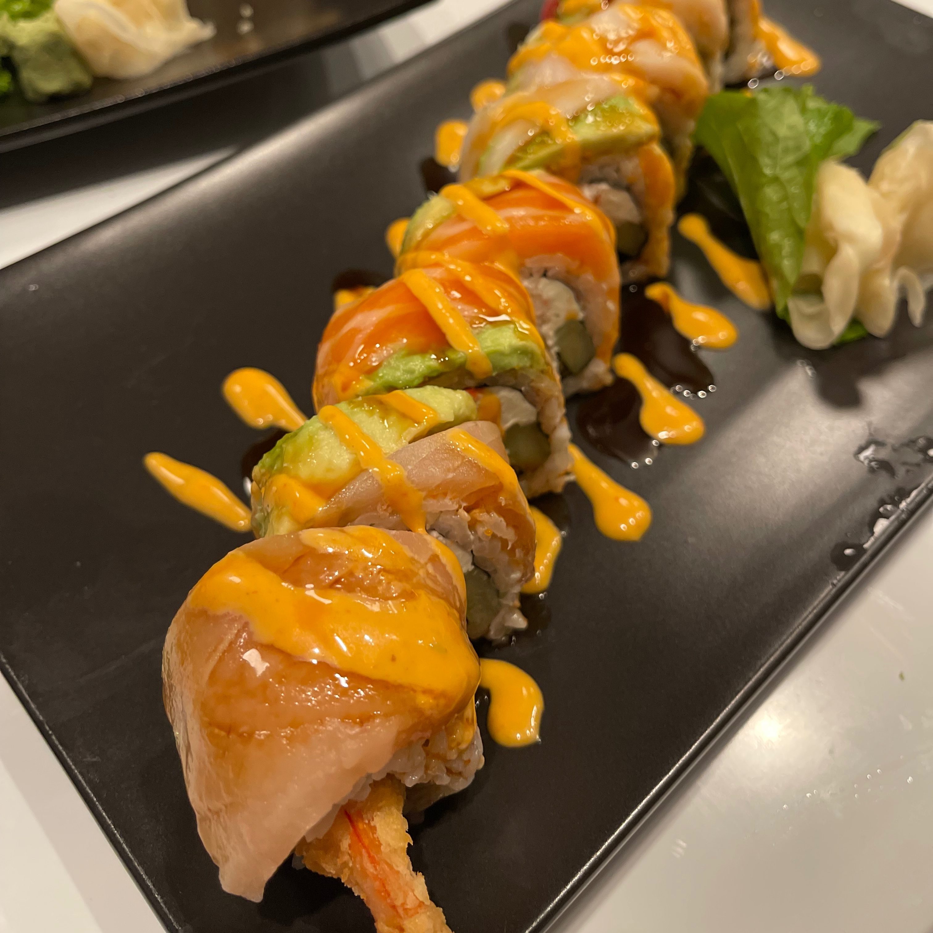 Rainbow Dragon Roll.