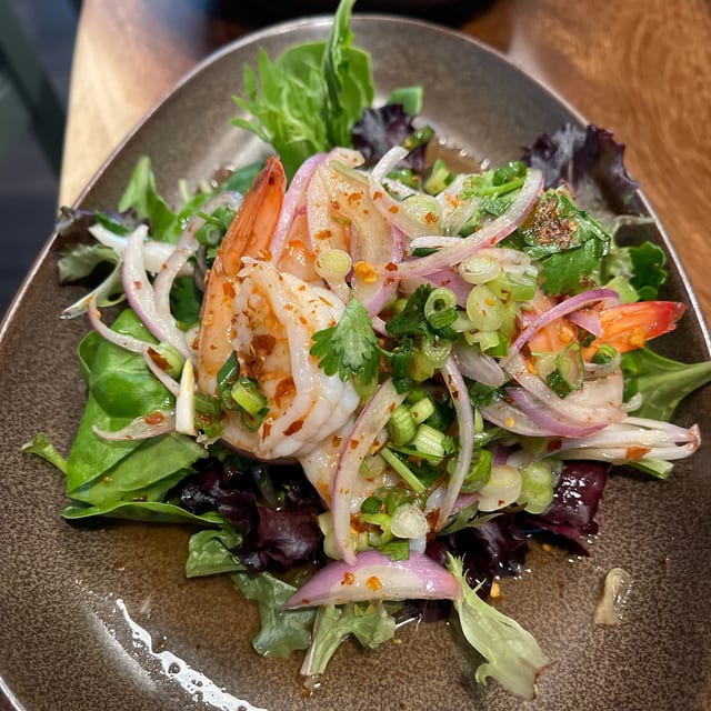 Jumping Shrimp Salad.
