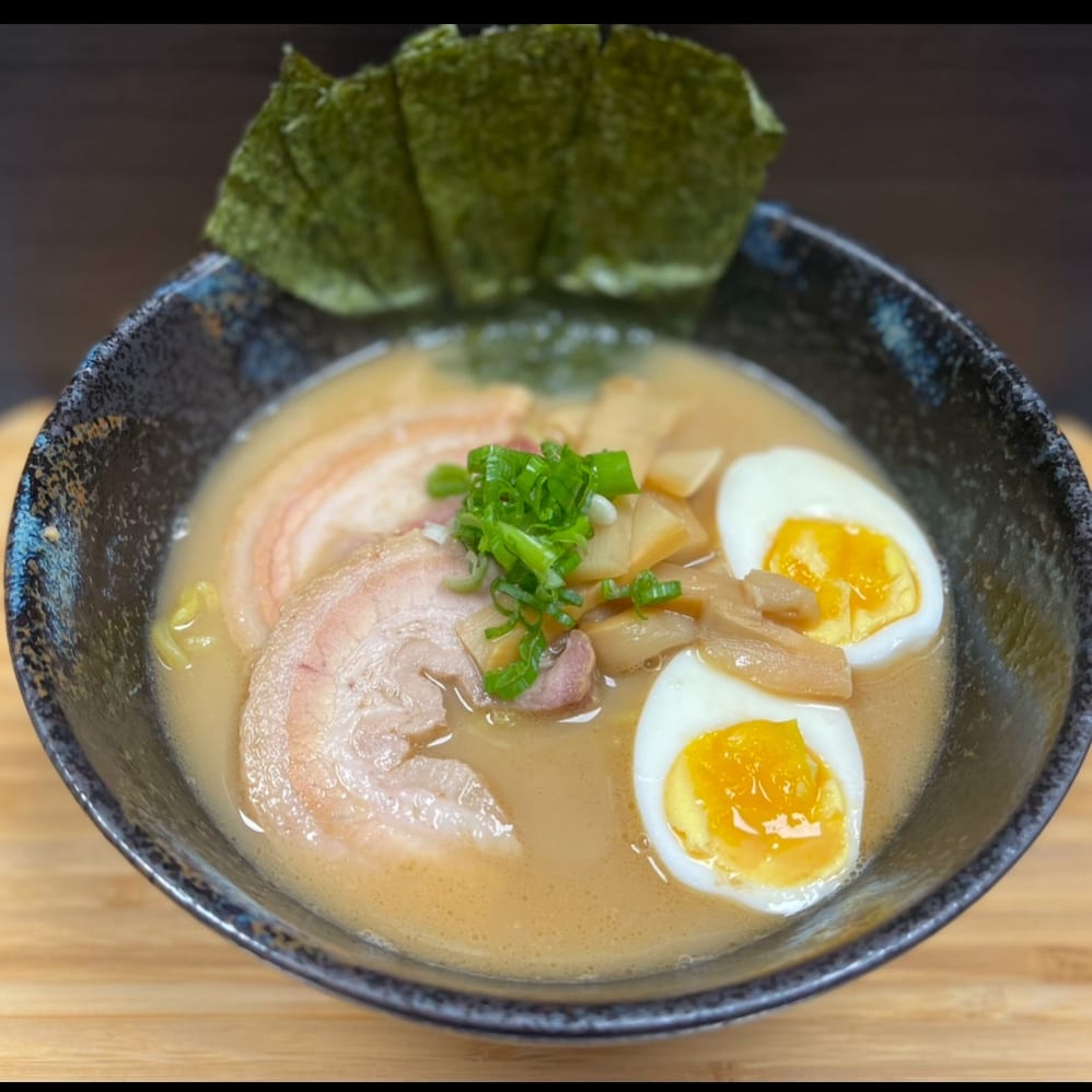Tonkotsu Pork Ramen Soup.
