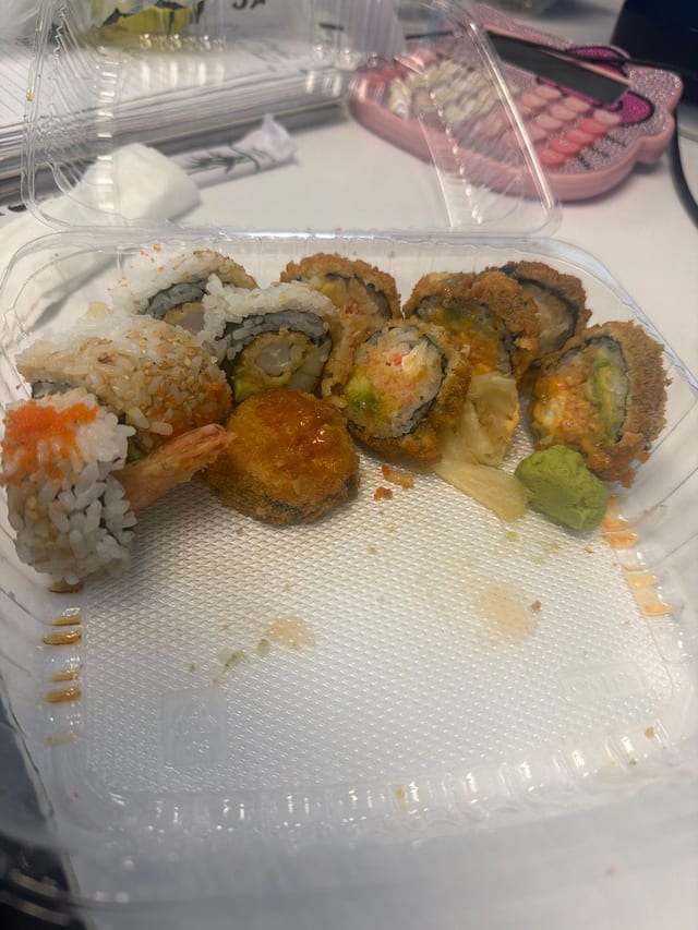Two Sushi Rolls.