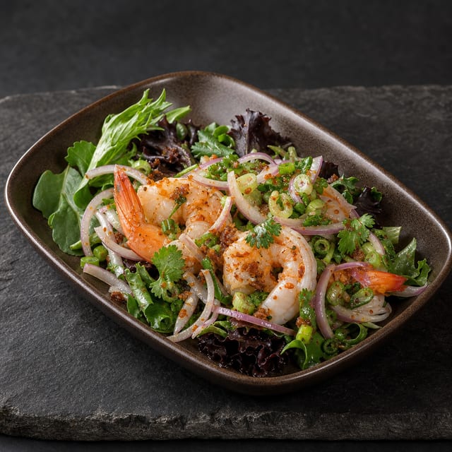 Jumping Shrimp Salad.