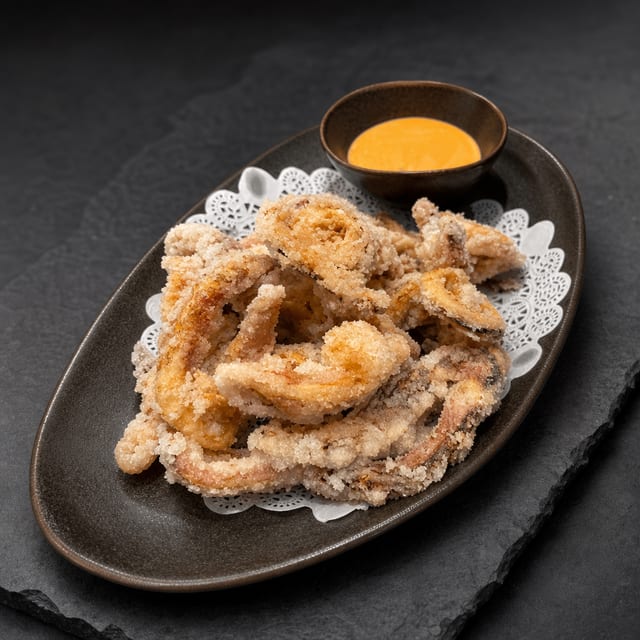 Fried Surume Ika.