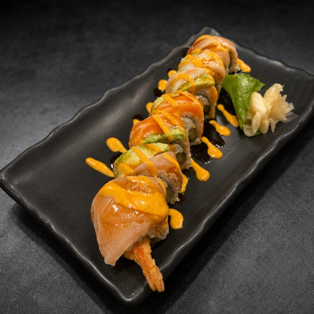 Rainbow Dragon Roll.