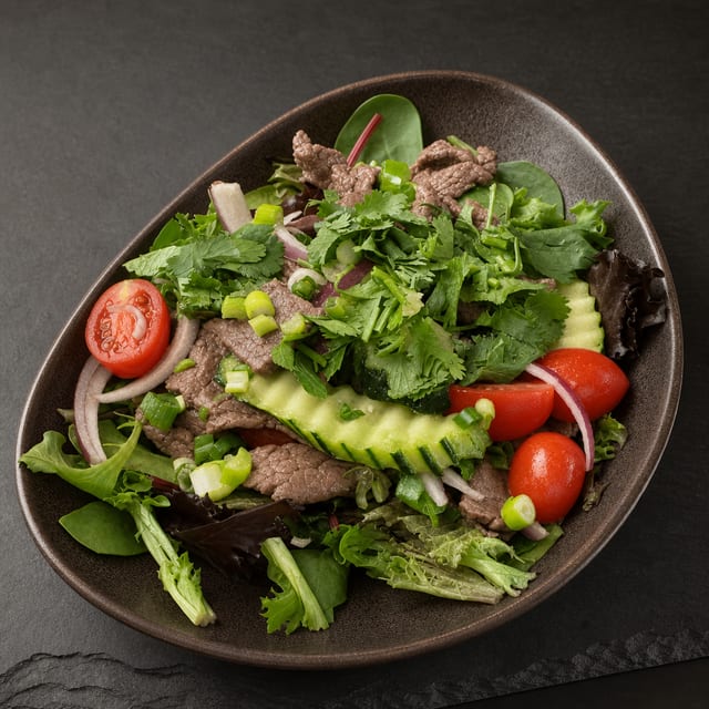 Spicy Beef Salad.