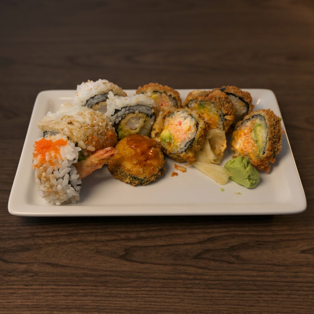 Two Sushi Rolls.